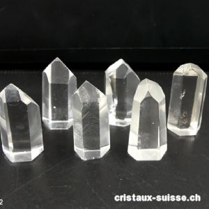 Cristal de roche Chavero du Brésil, petite pointe polie 3 - 3,3 cm