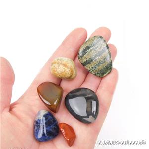 6 pierres semi-précieuses avec pochette organza - Set Découverte. Offre Spéciale