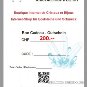 Bon-Cadeau - valeur Fr 200.--