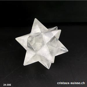 Etoile Sirius ( astériée ou astéroïde ) Cristal de roche. Pièce unique 97 gr