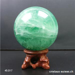Boule Fluorite verte 6,5 cm. Pièce unique 488 grammes