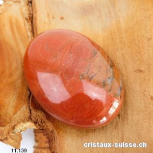 Jaspe rouge brèché, galet 7 x 5 cm. Pièce unique