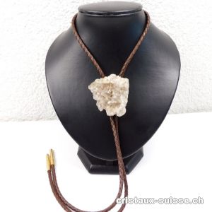 Cravate américaine Cristal de roche Suisse. Pièce unique. Offre spéciale 