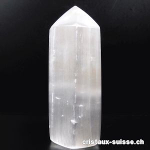 Sélénite obélisque pointe polie 9,5 -10,5 cm / 200 à 300 grammes