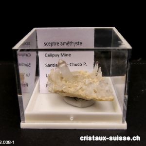 Quartz Améthyste Sceptre du Pérou. Pièce unique