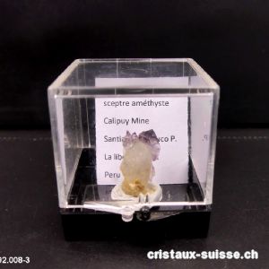 Quartz Améthyste Sceptre du Pérou. Pièce unique