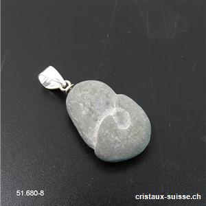 Pendentif Fairy stone DÉESSE DE LA FERTILITÉ avec boucle argent 925. Pièce unique