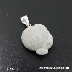 Pendentif Fairy stone MATERNITÉ avec boucle argent 925. Pièce unique