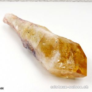 Citrine du Brésil pointe brute GEANTE. Longueur 22 cm. Pièce unique 614 grammes