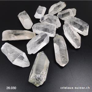 Cristal de Roche pointe brute 4,5 à 5,5 cm / 26 - 30 grammes