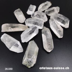 Cristal de Roche pointe brute 4,5 à 5,5 cm / 26 - 30 grammes