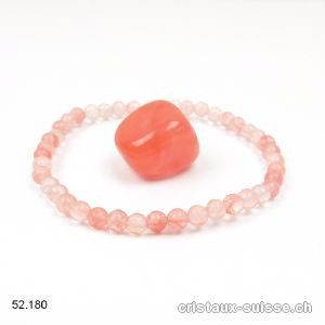 1 Bracelet Quartz pastèque et 1 pierre GRATUITE