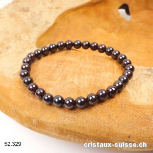 Bracelet Grenat Almandin 6 - 6,5 mm / 18 cm. Qual. A