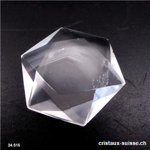 Sceau de Salomon Cristal de Roche AVEC FANTOME 4,3 cm. Pièce unique 32 grammes