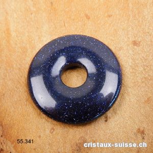 Rivière d'or bleue, donut 3 cm