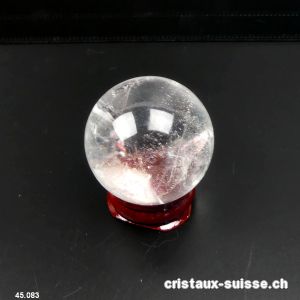 Boule Cristal de Roche 3,8 cm. Pièce unique 79 grammes