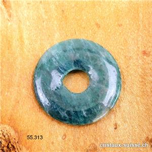 Apatite bleue, donut 3 cm. OFFRE SPECIALE