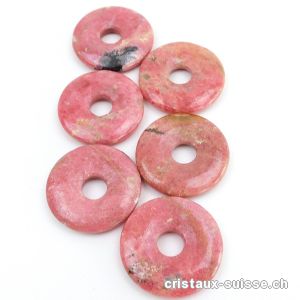 Rhodonite rose, Donut 3 cm