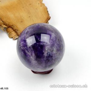 Boule Améthyste - Quartz Ø 6 cm. Pièce unique 302 grammes