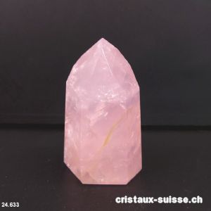 Obélisque - Pointe Quartz rose 6,6 cm. Pièce unique 128 grammes