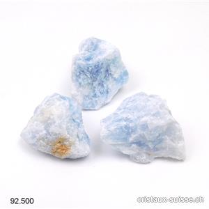 Calcite bleue brute de Madagascar 3 - 3,5 cm
