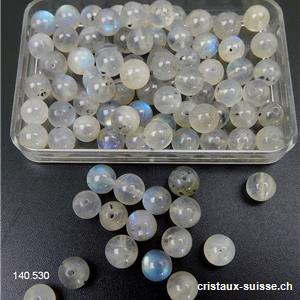 Labradorite claire , boule percée 5 - 5,8 mm