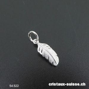 Charm Plume incurvée en argent 925, 12 mm