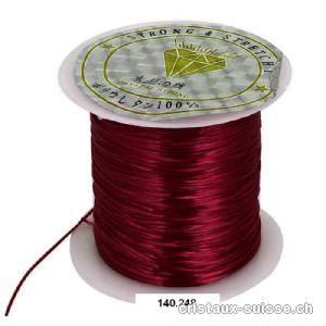 Fil Opalon stretch bordeaux, 1 bobine env. 10 mètres