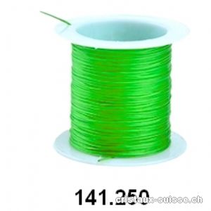 Fil Opalon stretch Vert fluo, 1 bobine env. 10 mètres