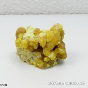 Soufre sur calcite-aragonite. Pièce unique 102 grammes