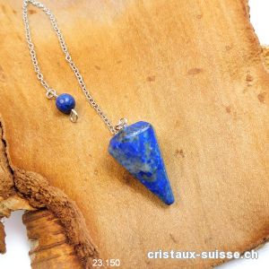 Pendule Lapis-Lazuli facetté, petit 2,5 cm. Offre Spéciale