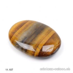 Oeil de Tigre, galet 7 x 5 x épais. 1,5 cm