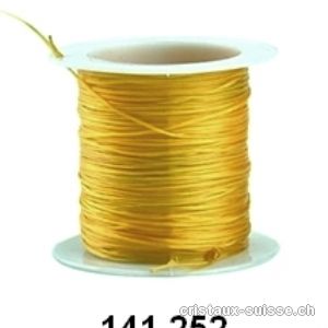 Fil Opalon stretch Jaune ocre, 1 bobine env. 10 mètres