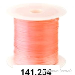 Fil Opalon stretch orange saumon, 1 bobine env. 10 mètres