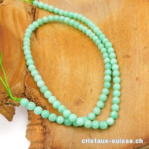 Rang Chrysoprase 4 - 5 mm / 40,5 cm, env. 90 boules. Qual. A