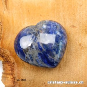 Coeur Sodalite 4,5 x 4 x 2,3 cm, bombé