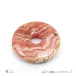 Rhodochrosite foncée du Pérou, donut 2,5 cm