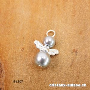 Charm Ange argenté en métal 1,8 cm, avec boucle ouverte