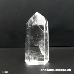 Cristal de roche qualité A poli, Haut 8,6 cm. Pièce unique 139 grammes