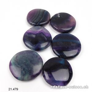 Fluorite violette plate 3 - 3,5 cm / 17 à 23 grammes