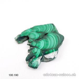 Malachite semi-polie du Congo. Pièce unique