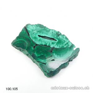 Malachite semi-polie du Congo. Pièce unique