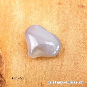 Coeur Agate nature 2,5 x 2 cm