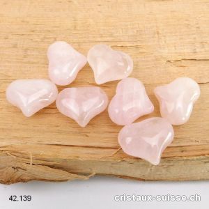 Coeur Quartz rose 2,5 x 2 cm