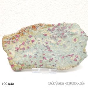 Plaque Rubis - Fuchsite 14,5 cm. Pièce unique