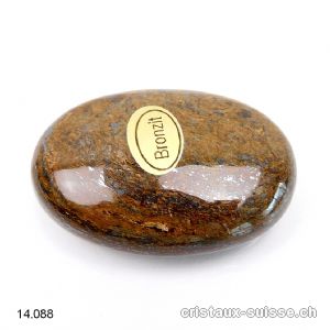 Bronzite, pierre anti-stress arrondie 4,5 x 3 cm