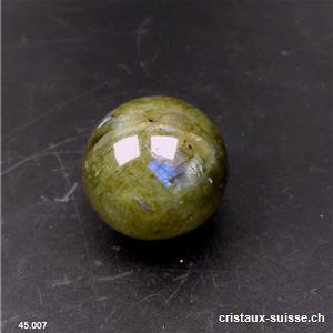 Boule Labradorite Ø 2,6 cm. Pièce unique