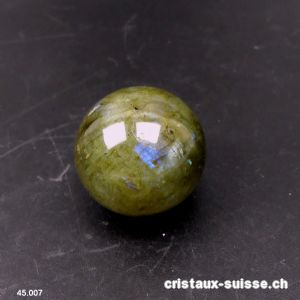 Boule Labradorite Ø 2,6 cm. Pièce unique