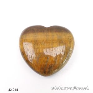 Coeur Oeil de Tigre 4,2 x 4 x 1,5 cm