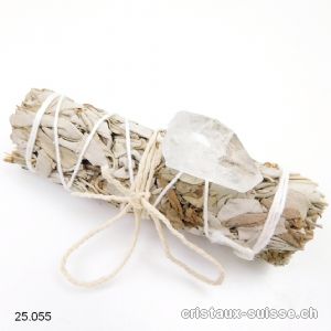 Lot SAUGE BLANCHE CALIFORNIE et Pendentif Cristal de roche